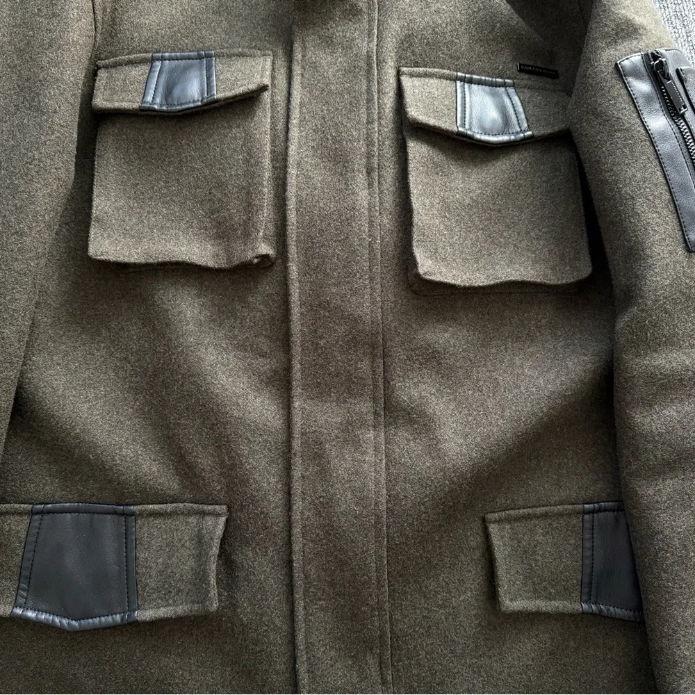 Karl Lagerfeld Dark Green Military Jacket
